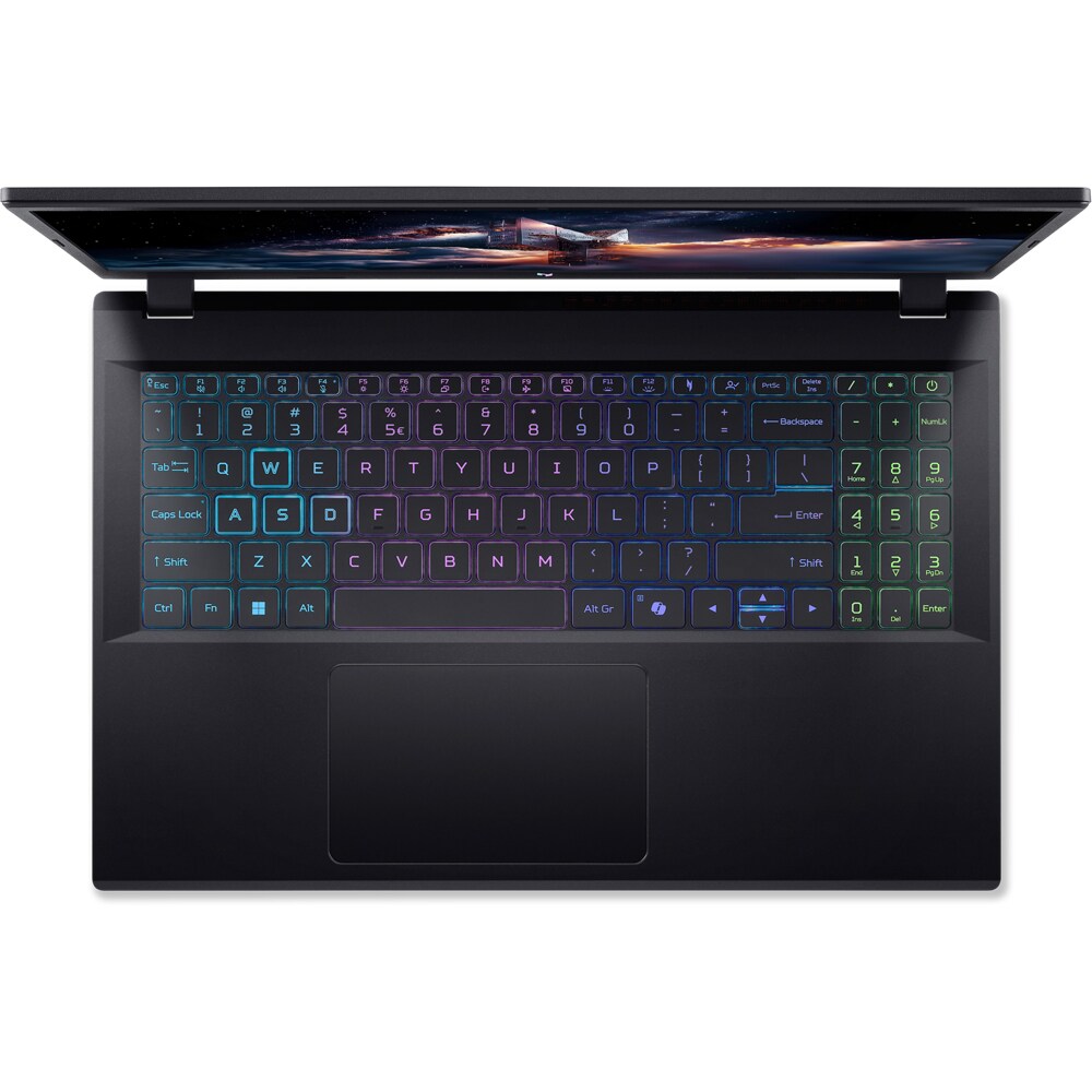 Laptop Gaming ACER Nitro V 15 ANV15-A31-R4AC, AMD Ryzen 5 150 pana la 4.55GHz, 15.6" FHD, 16GB, SSD 512GB, NVIDIA GeForce RTX 5050 8GB, Free DOS, negru