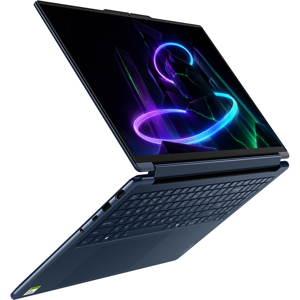 Laptop 2 in 1 LENOVO Yoga 9 16N1X11, NVIDIA RTX Spark pana la 4GHz, 16" 2.8K Touch OLED, 64GB, SSD 1TB, NVIDIA Blackwell RTX 6144-core GPU, Windows 11 Pro, Cosmic bleu