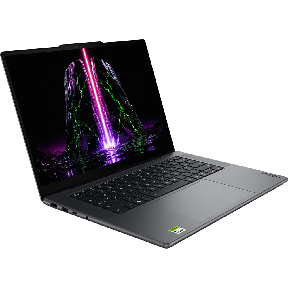 Laptop LENOVO Yoga Pro 9 15N1X11, NVIDIA RTX Spark pana la 4GHz, 15.3" WQXGA OLED, 128GB, SSD 2TB, NVIDIA Blackwell RTX 6144-core GPU, Windows 11 Pro, Thunder grey