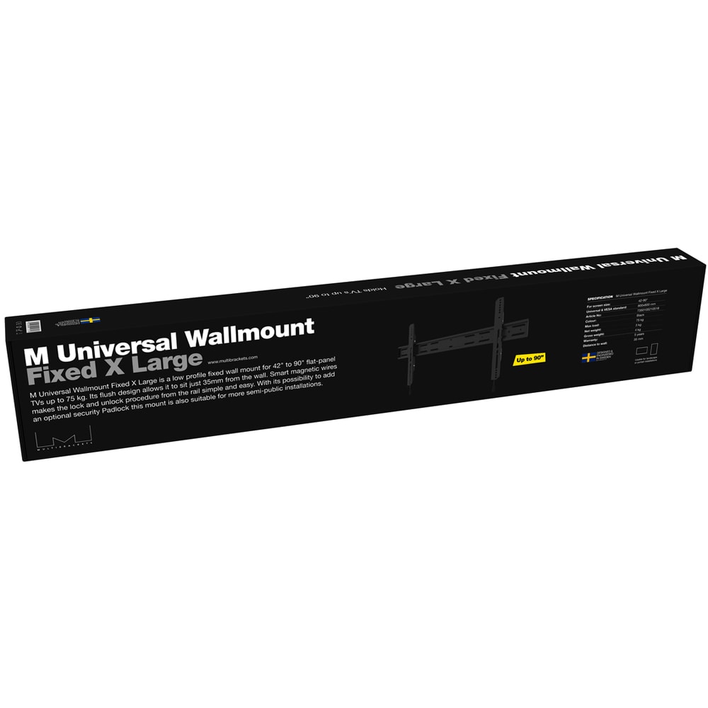 Suport TV/monitor fix MULTIBRACKETS MB-0518, reglabil, 42"-90", 75kg, negru