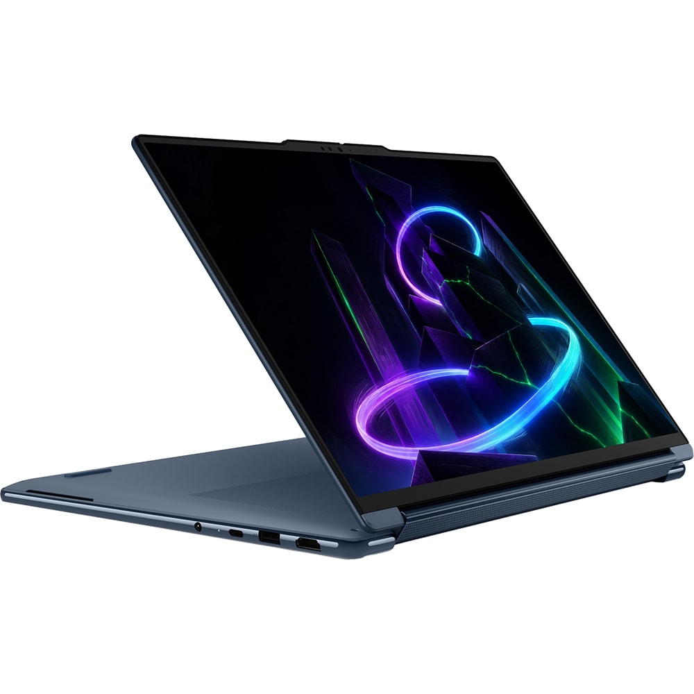 Laptop 2 in 1 LENOVO Yoga 9 16N1X11, NVIDIA RTX Spark pana la 4GHz, 16" 2.8K Touch OLED, 64GB, SSD 1TB, NVIDIA Blackwell RTX 6144-core GPU, Windows 11 Pro, Cosmic bleu