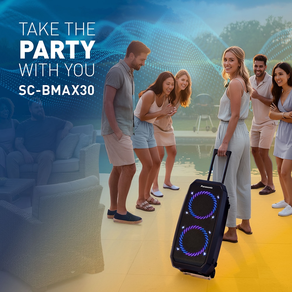 Boxa portabila PANASONIC BMAX30, 320W RMS, Bluetooth, negru