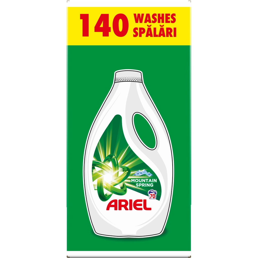 Detergent lichid ARIEL Mountain Spring, 2 x 3.15l, 140 spalari