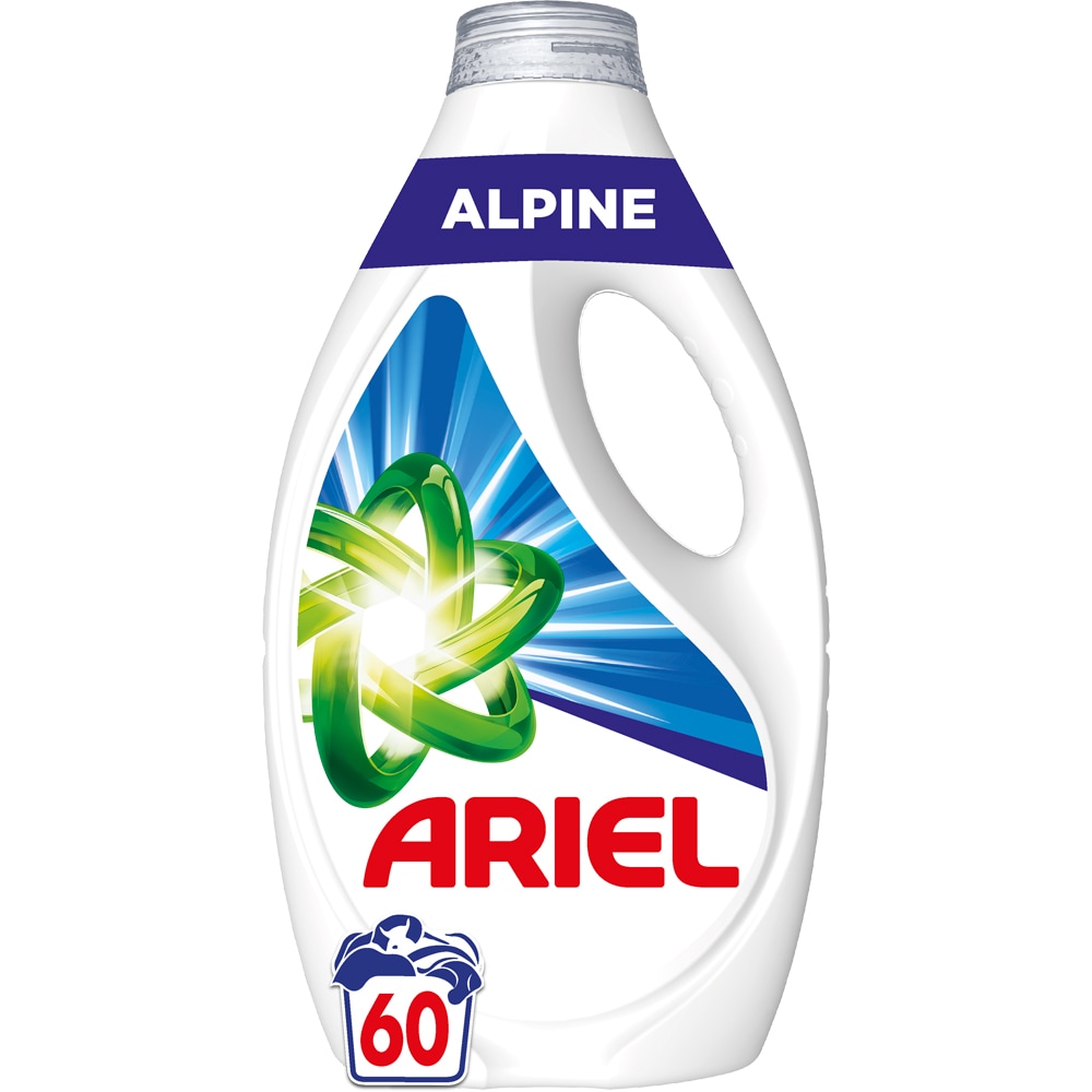 Detergent lichid ARIEL Alpine, 2.7 l, 60 spalari