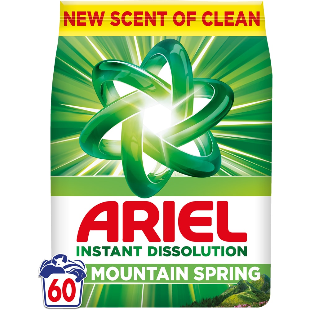 Detergent automat ARIEL Mountain Spring, 3.9 kg, 60 spalari