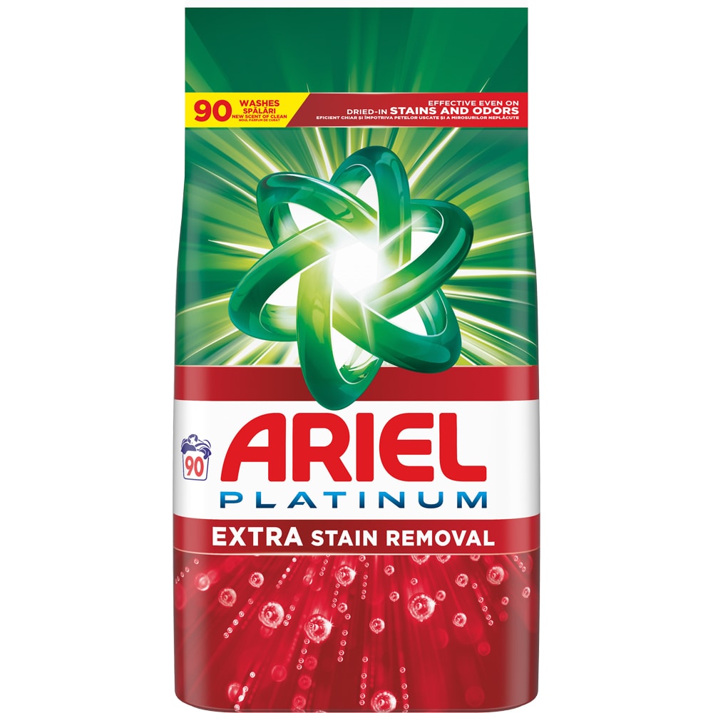 Detergent automat ARIEL Extra Stain removal, 5.85 kg, 90 spalari
