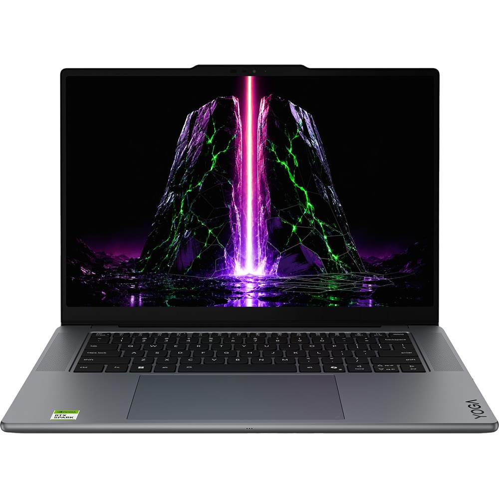 Laptop LENOVO Yoga Pro 9 15N1X11, NVIDIA RTX Spark pana la 4GHz, 15.3" WQXGA OLED, 128GB, SSD 2TB, NVIDIA Blackwell RTX 6144-core GPU, Windows 11 Pro, Thunder grey