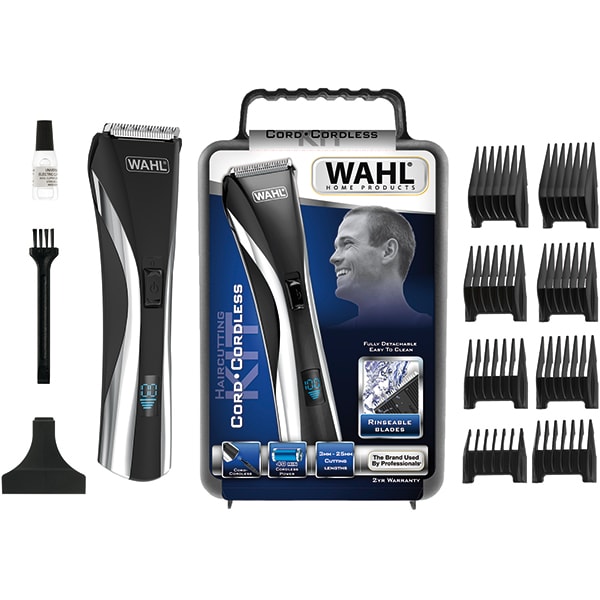 Aparat de tuns cu/fara fir WAHL Hybrid LCD 9697-1016, 3-25 mm, 60 min autonomie, negru