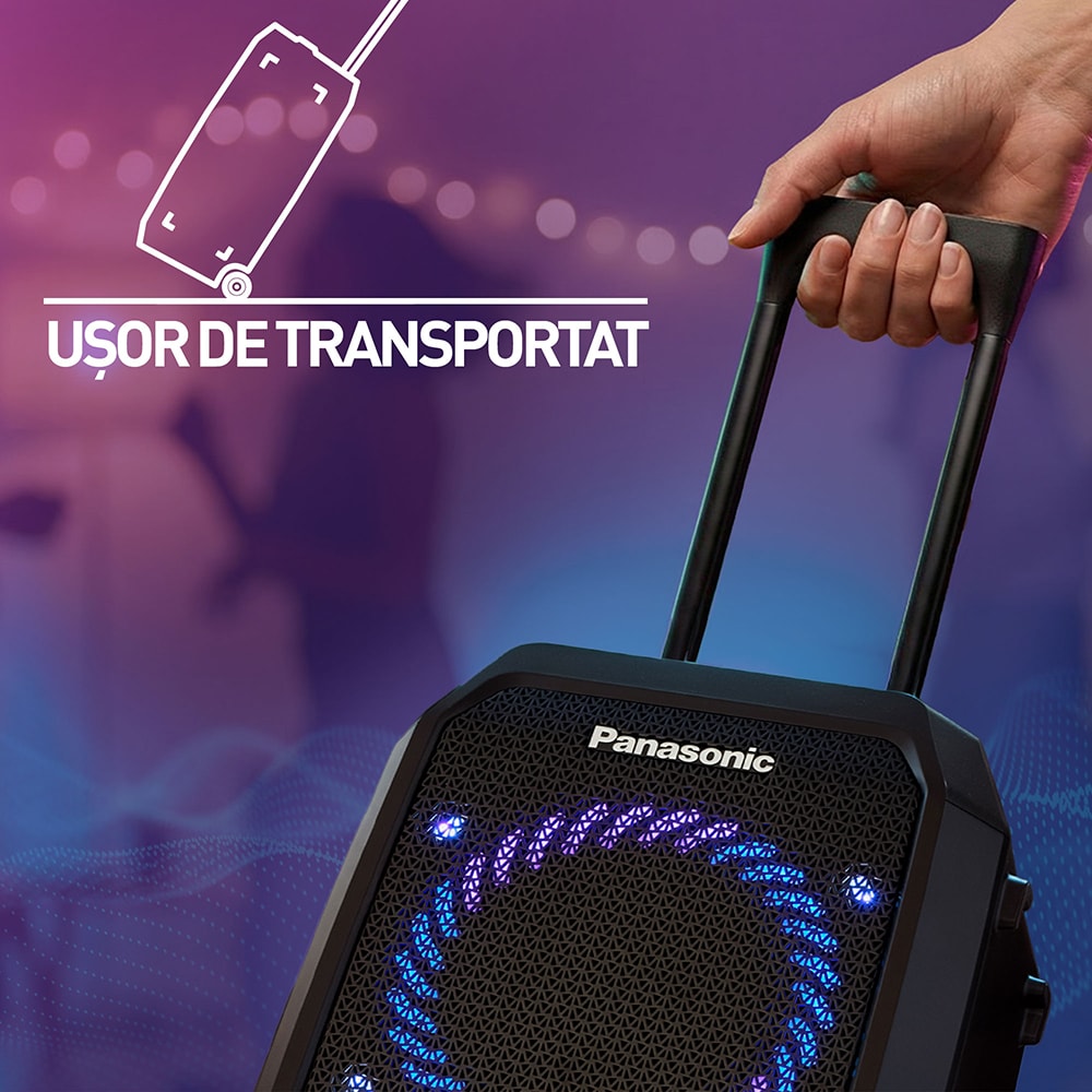Boxa portabila PANASONIC BMAX30, 320W RMS, Bluetooth, negru
