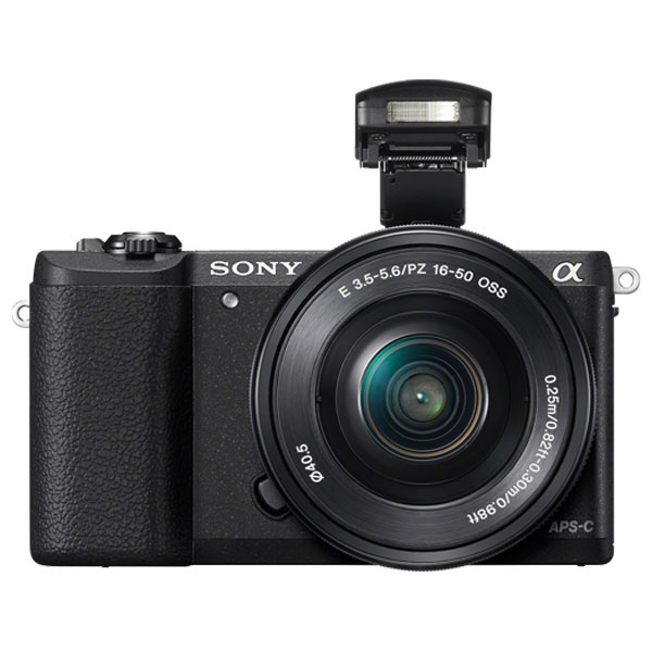 Aparat foto Mirrorless SONY Alpha A5100, 24.3 MP, Wi-Fi, negru + Obiectiv 16-50mm