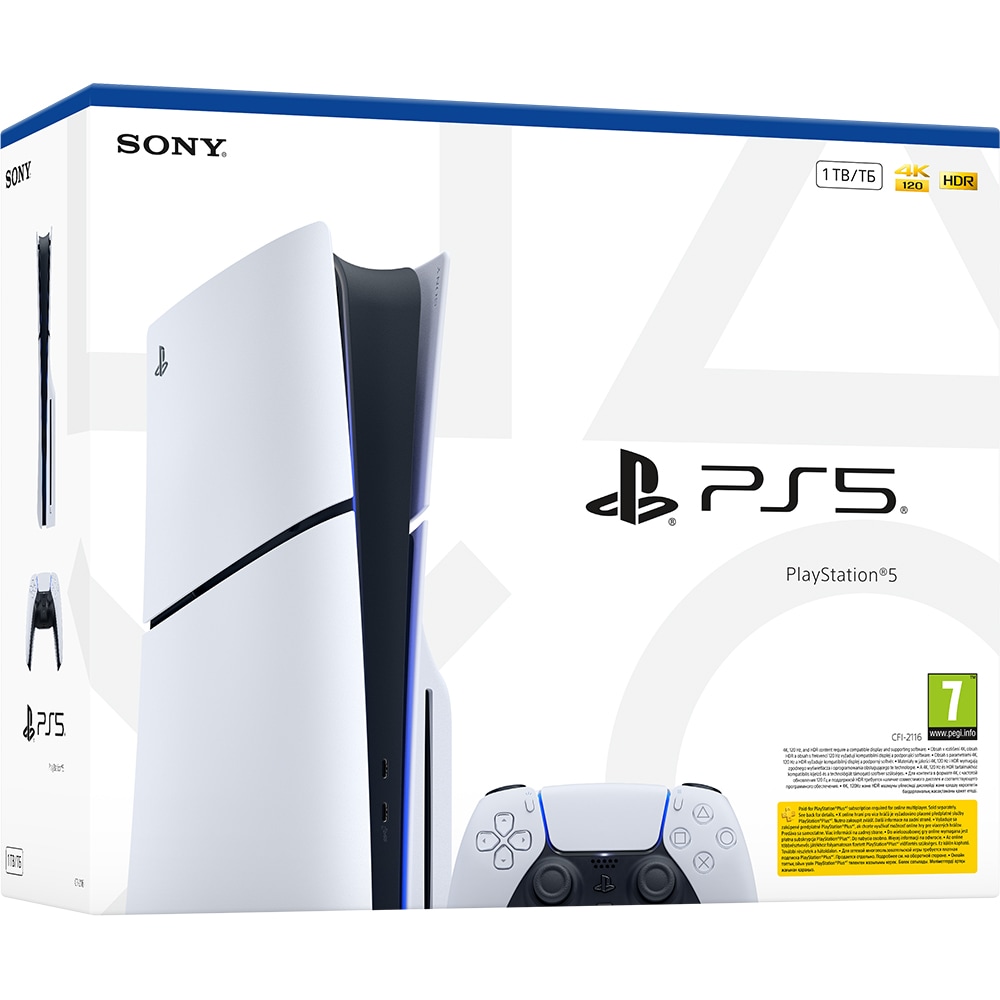 Consola PlayStation 5 Slim (PS5) 1TB, E-Chassis, White