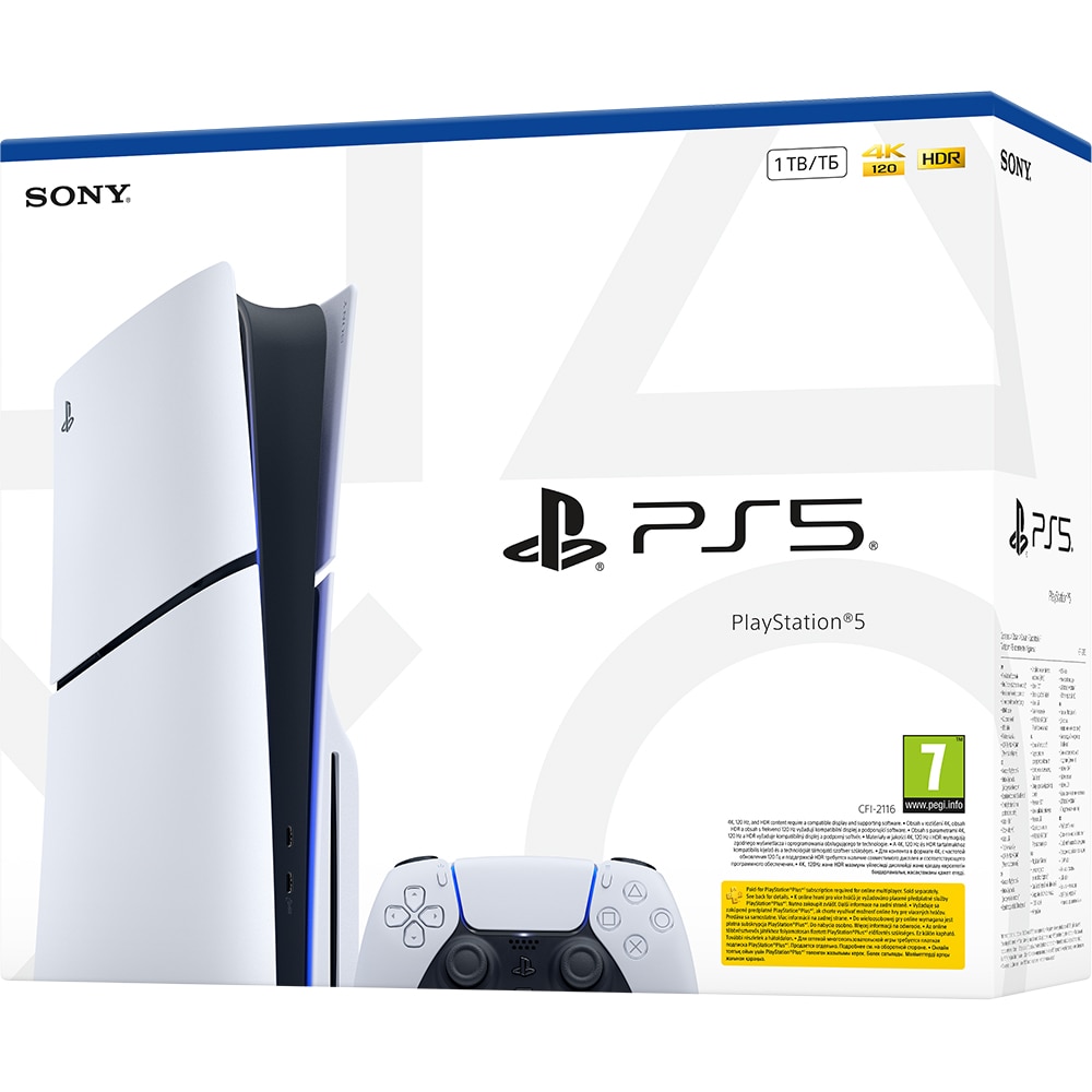Consola PlayStation 5 Slim (PS5) 1TB, E-Chassis, White