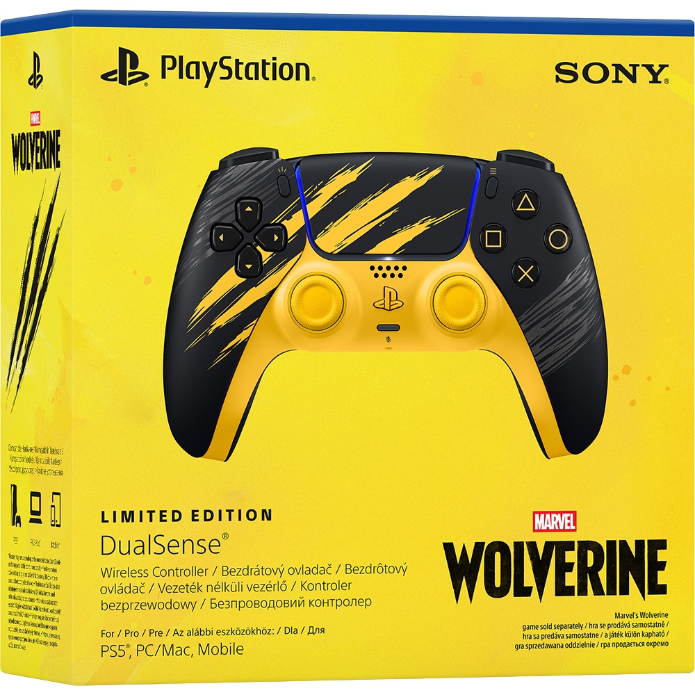 Controller Wireless PlayStation 5 DualSense Wolverine Yellow Limited Edition