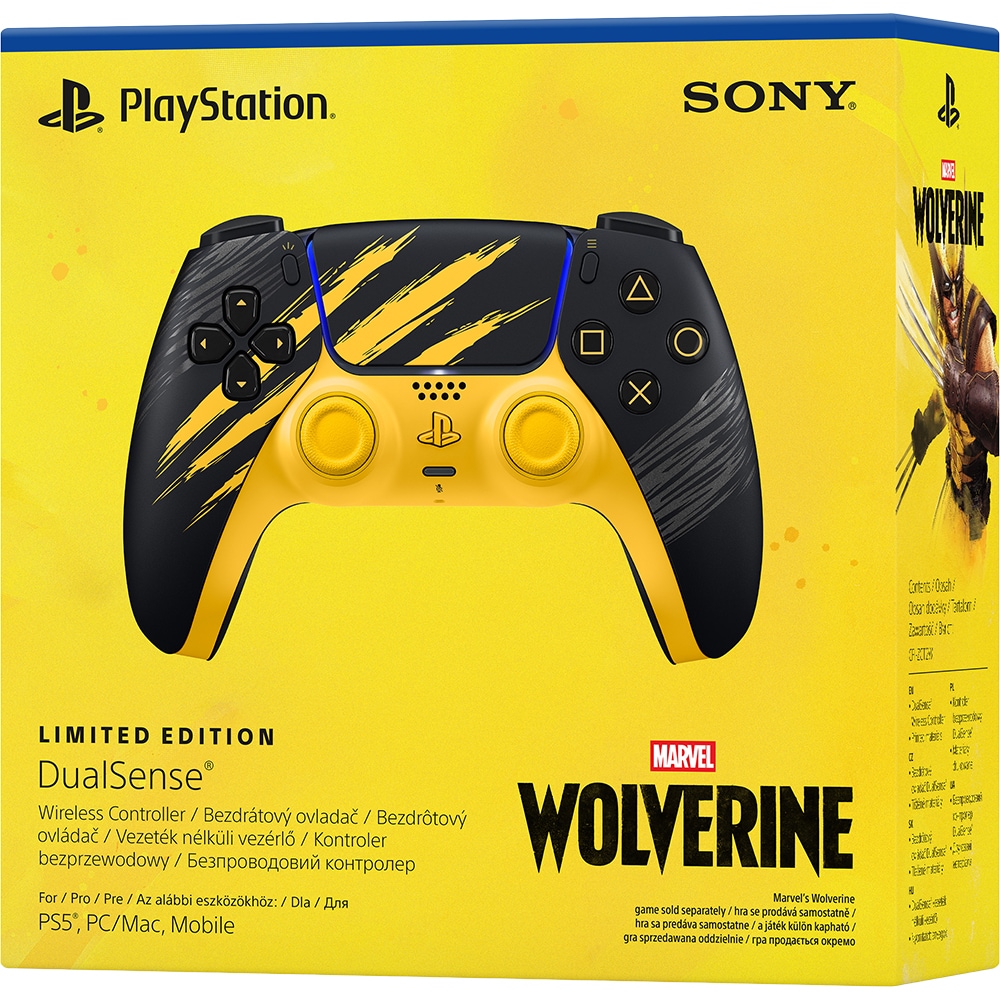 Controller Wireless PlayStation 5 DualSense Wolverine Yellow Limited Edition