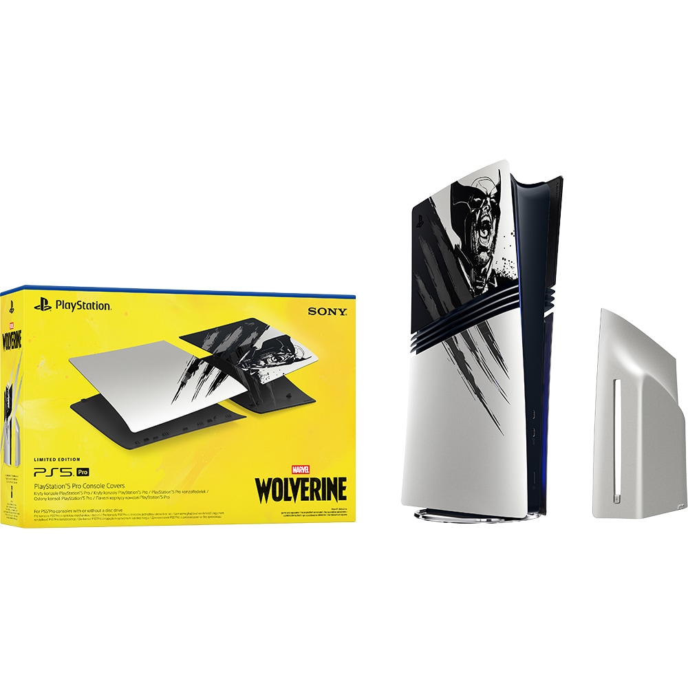 Panouri laterale PlayStation 5 Pro, Marvels Wolverine Battle Adamantium Limited Edition