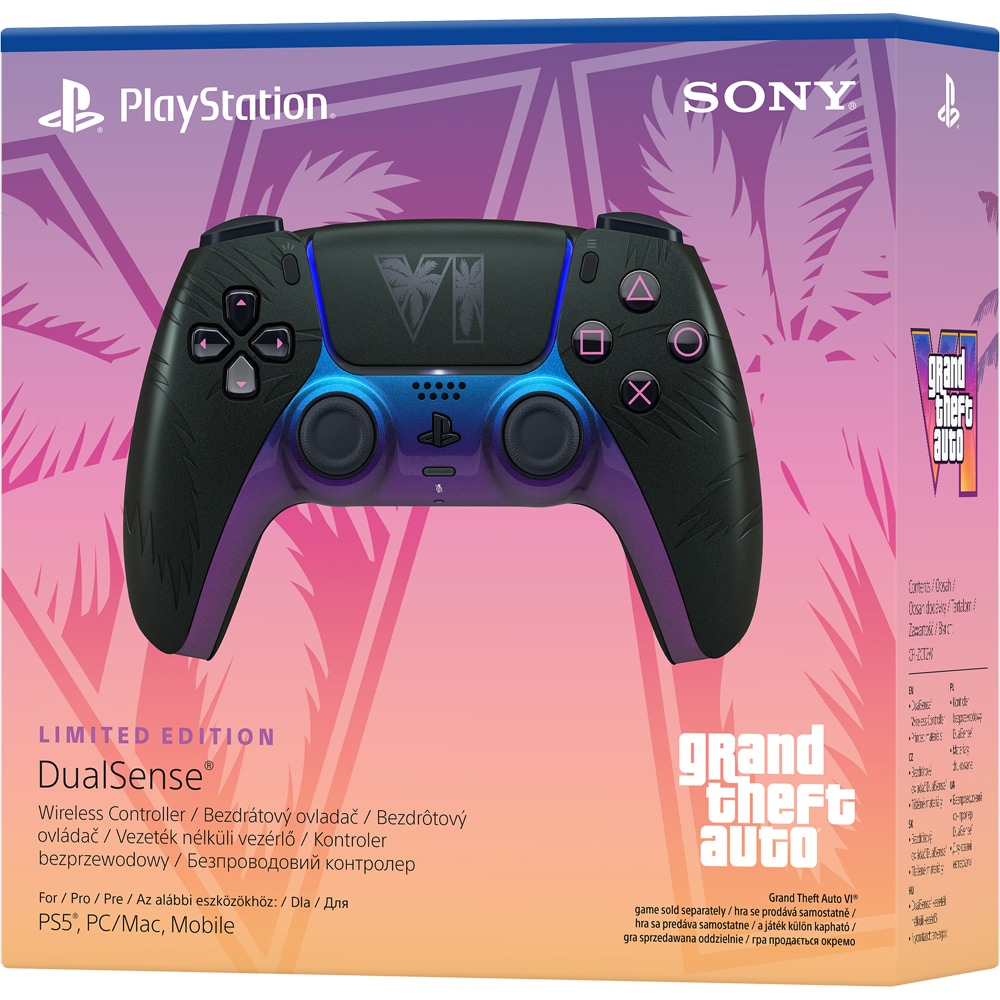 Controller Wireless PlayStation 5 Grand Theft Auto VI Limited Edition, Black