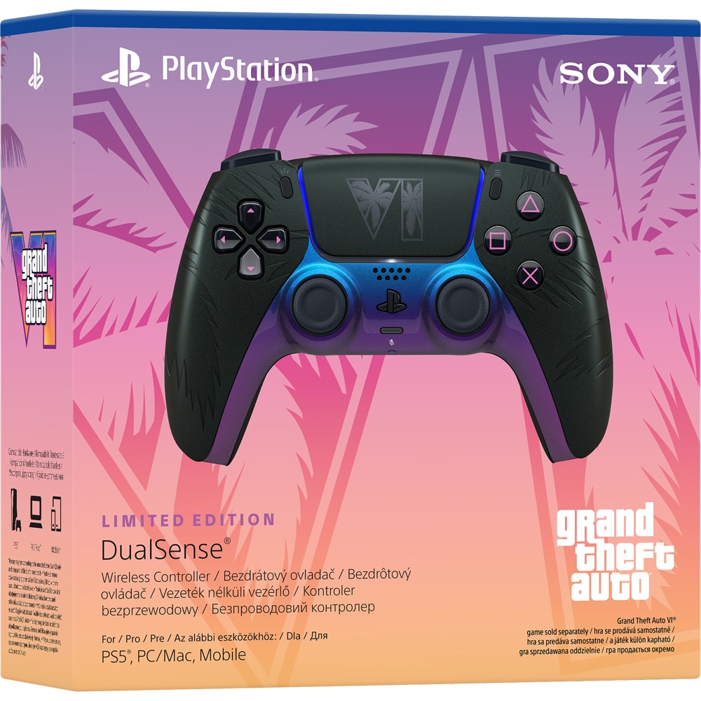 Controller Wireless PlayStation 5 Grand Theft Auto VI Limited Edition, Black