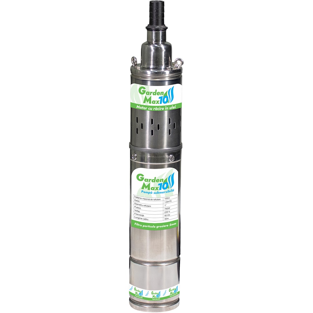 Pompa sumersibila RURIS GARDENMAX10, 750W, inox, apa curata