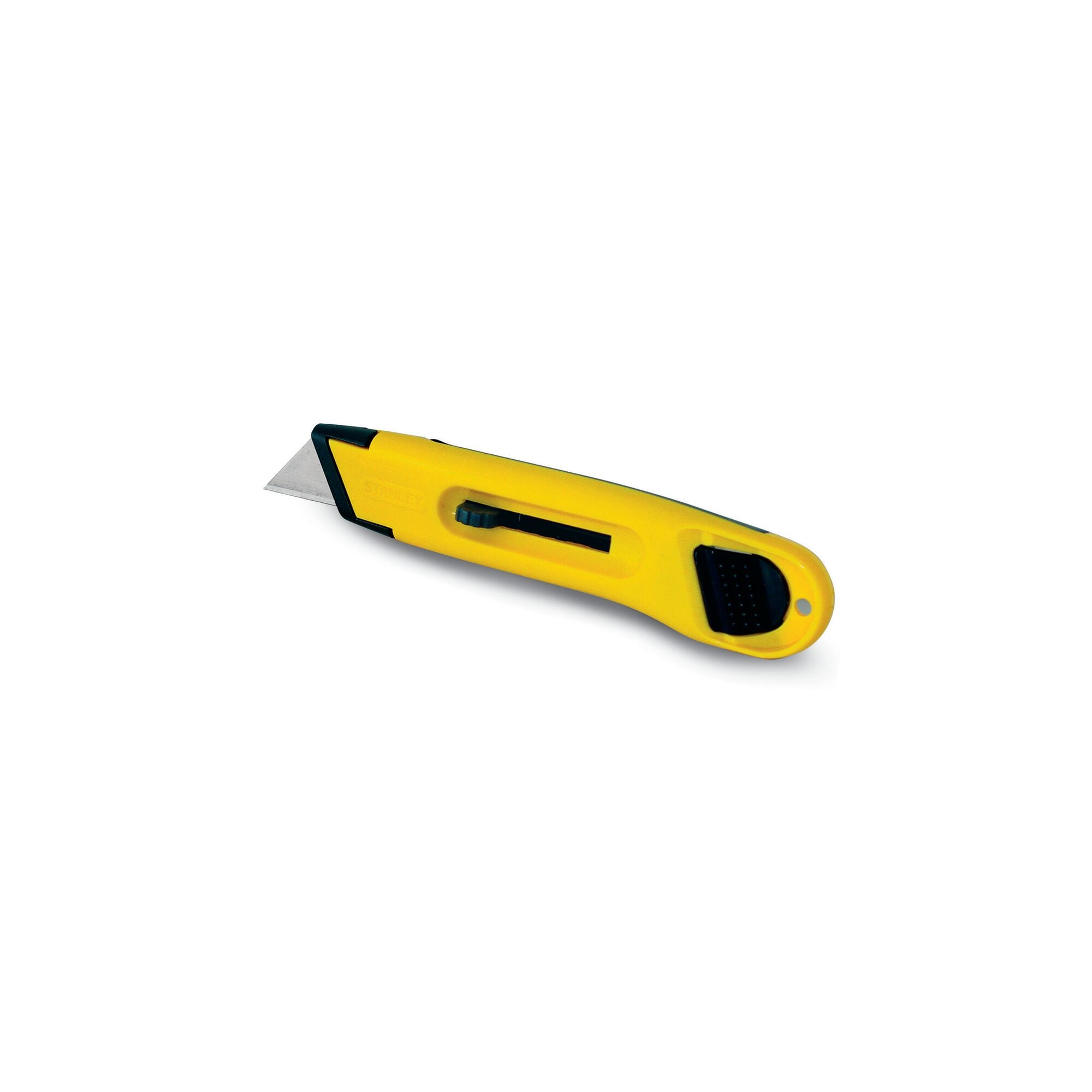 Cutter cu lama retractabila STANLEY 0-10-088, 16 x 1.8 cm, plastic, galben