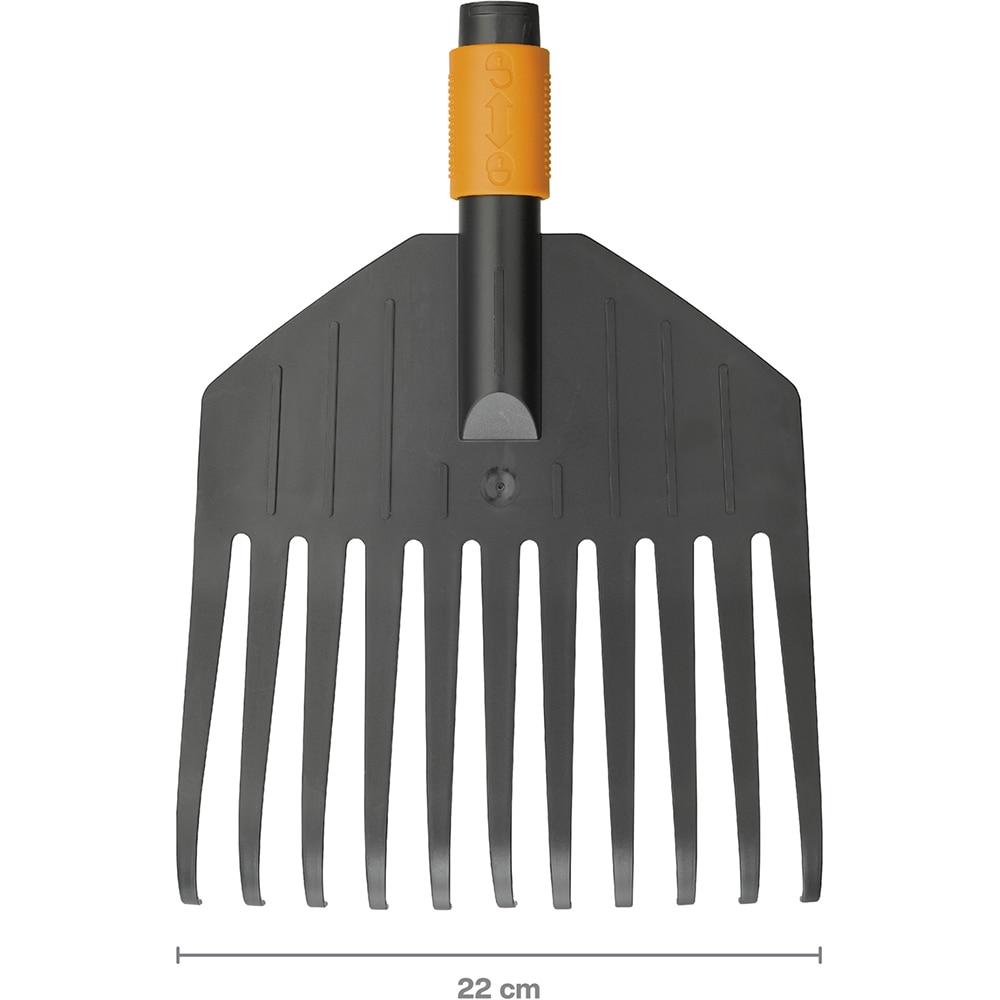 Grebla pentru frunze FISKARS QuikFit, marimea S, plastic, negru