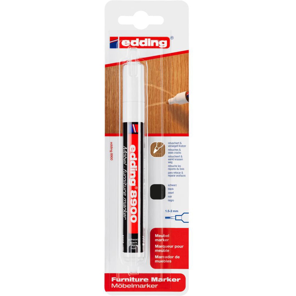 Marker pentru mobila EDDING 8900, 1.5-2 mm, negru
