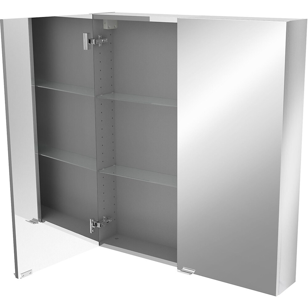 Dulap baie cu oglinda GOODHOME Imandra, 90 x 15 x 80 cm, alb