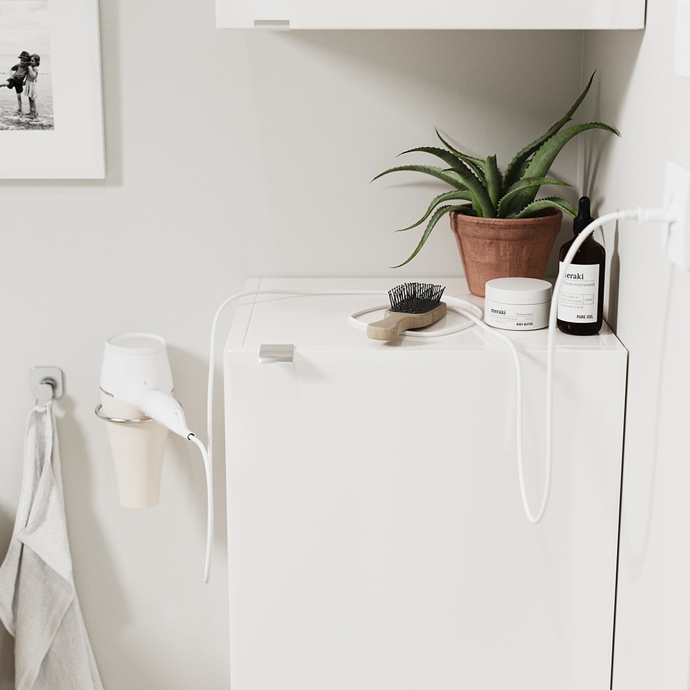 Dulap baie GOODHOME Imandra, 40 x 36 x 90 cm, alb