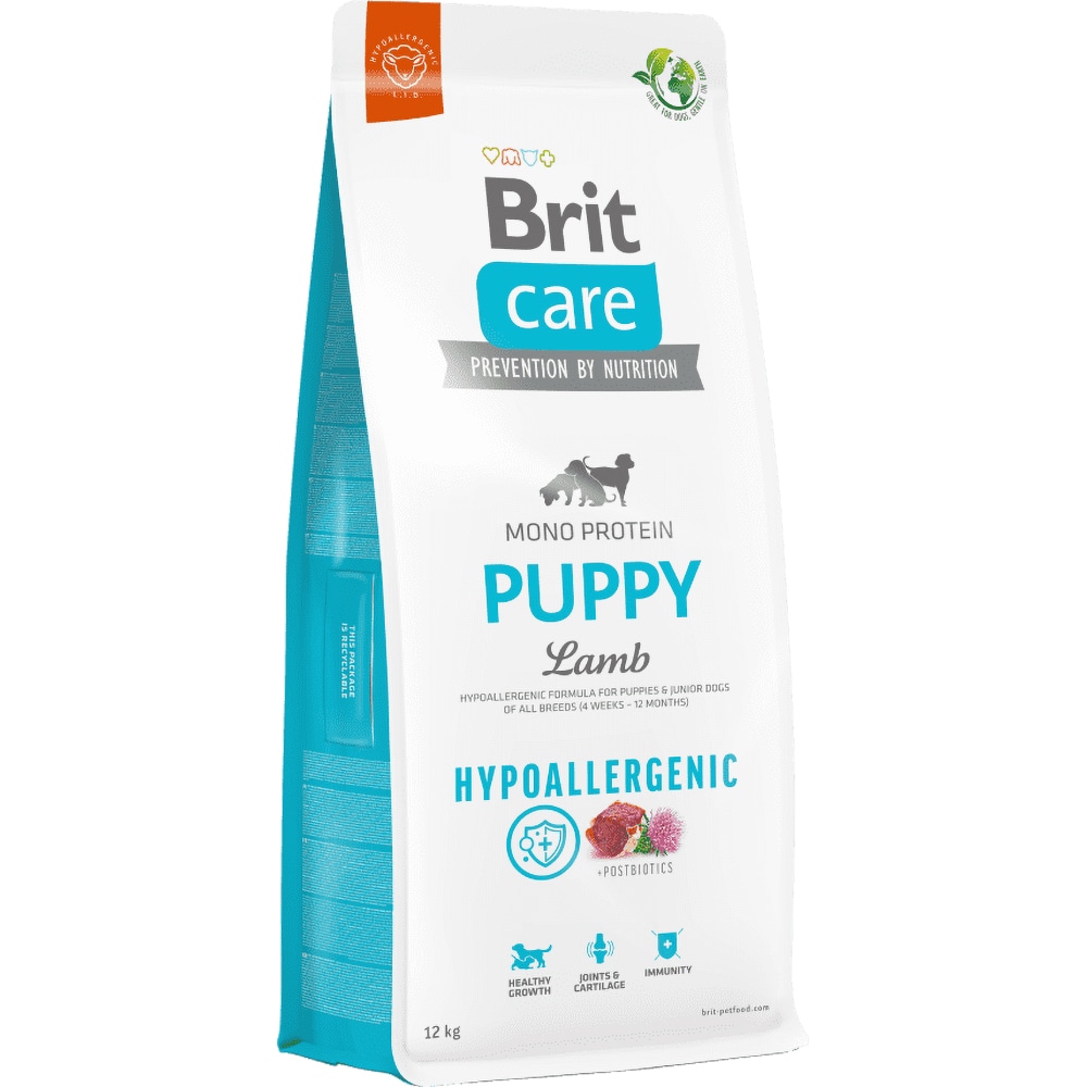 Hrana uscata pentru caini BRIT CARE Hypoallergenic, Junior, Miel, 12 kg