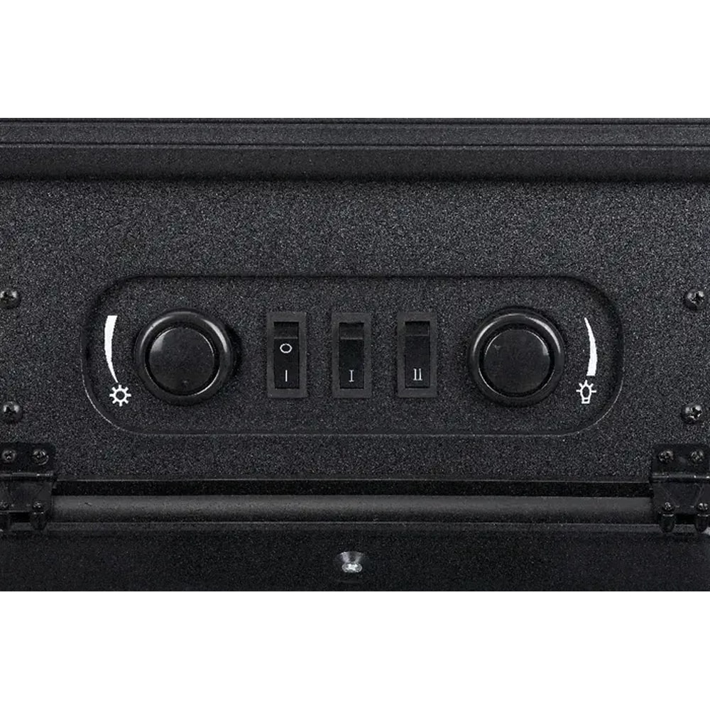 Semineu electric 100226933, 54.8 x 28 cm, 1850W, negru