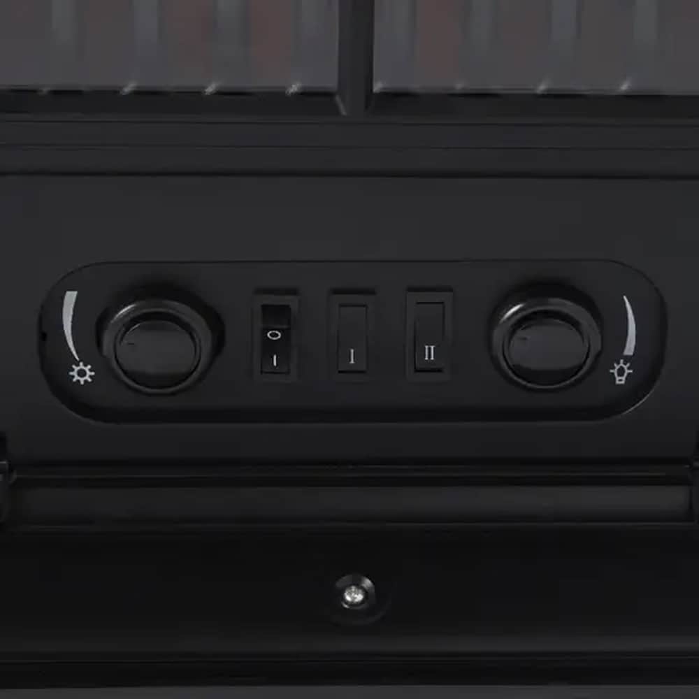 Semineu electric 100226933, 54.8 x 28 cm, 1850W, negru