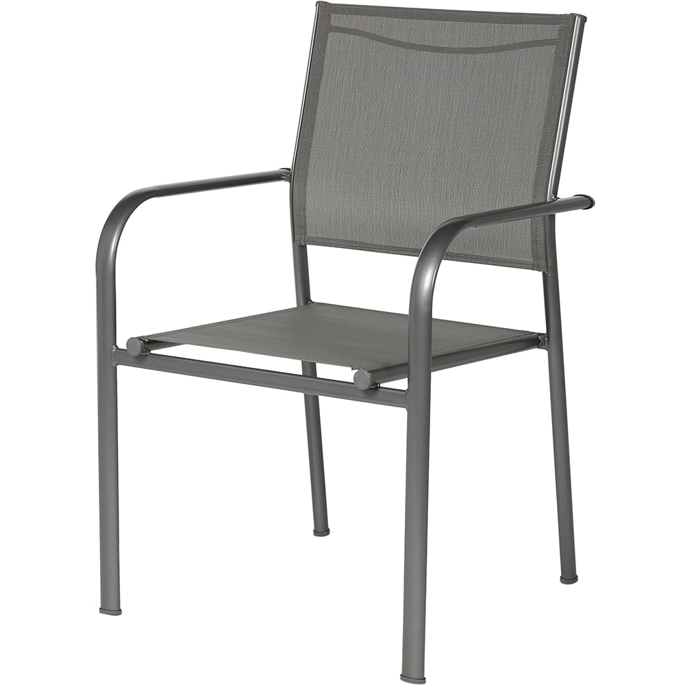 Scaun terasa Dallas, otel, 56 x 55 x 87 cm, gri