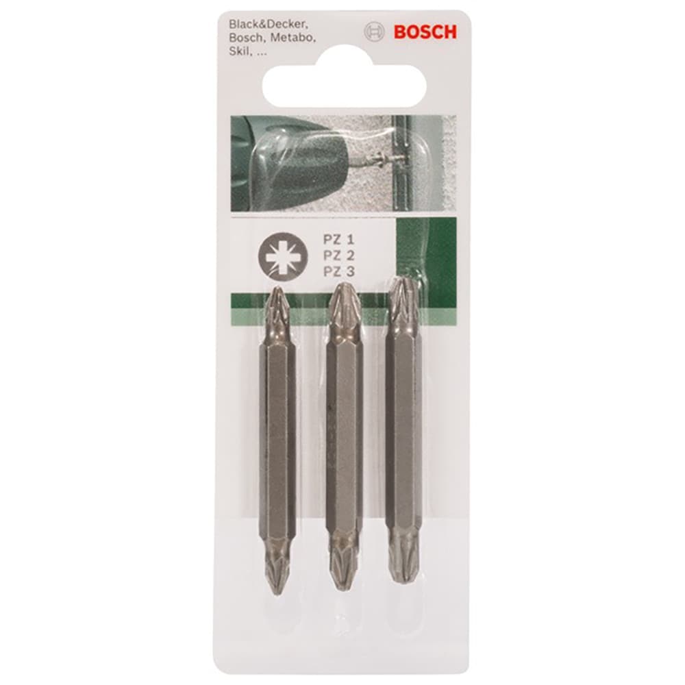 Set biti BOSCH, 60mm, Pozidriv, 3 bucati