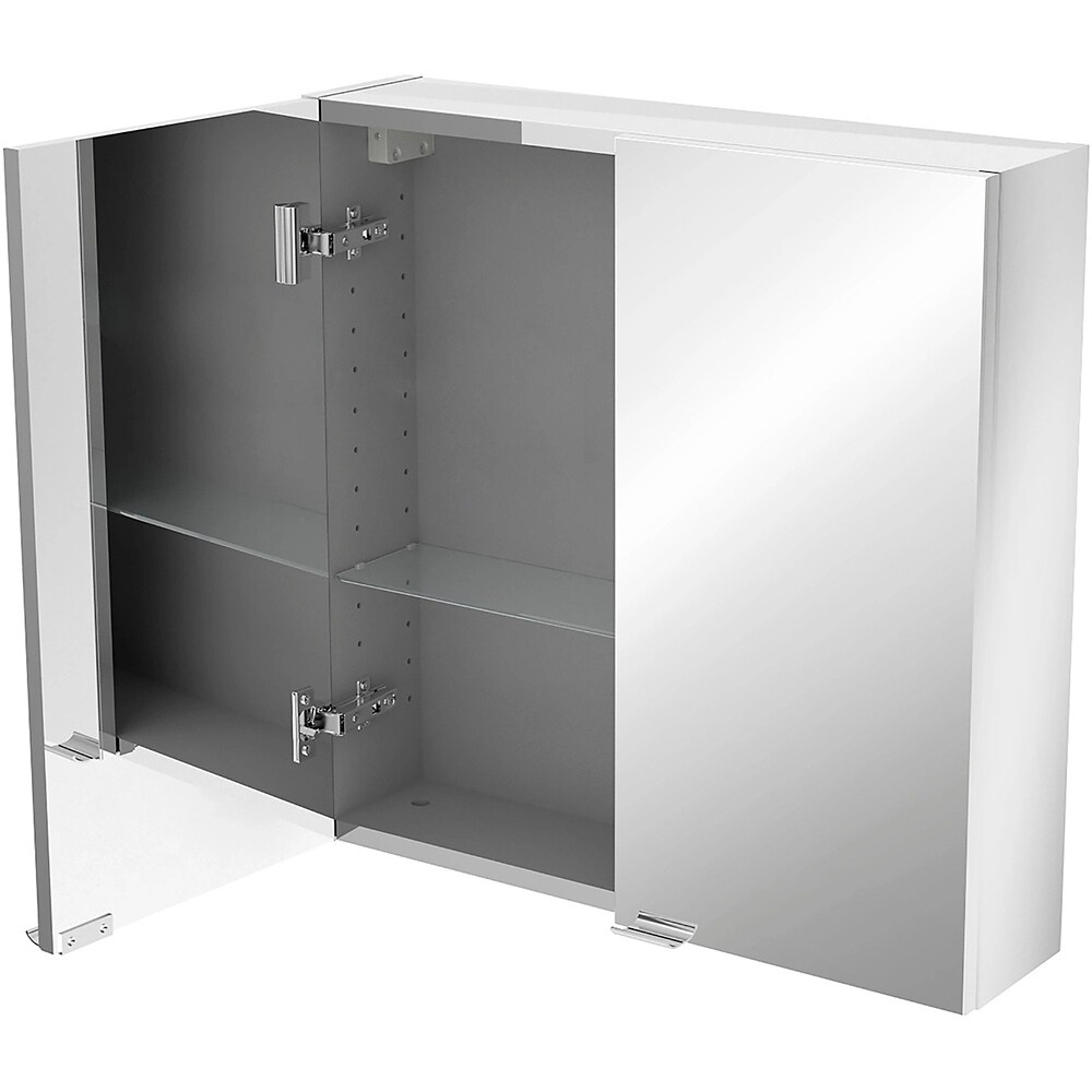 Dulap baie cu oglinda GOODHOME Imandra, 60 x 15 x 60 cm, gri