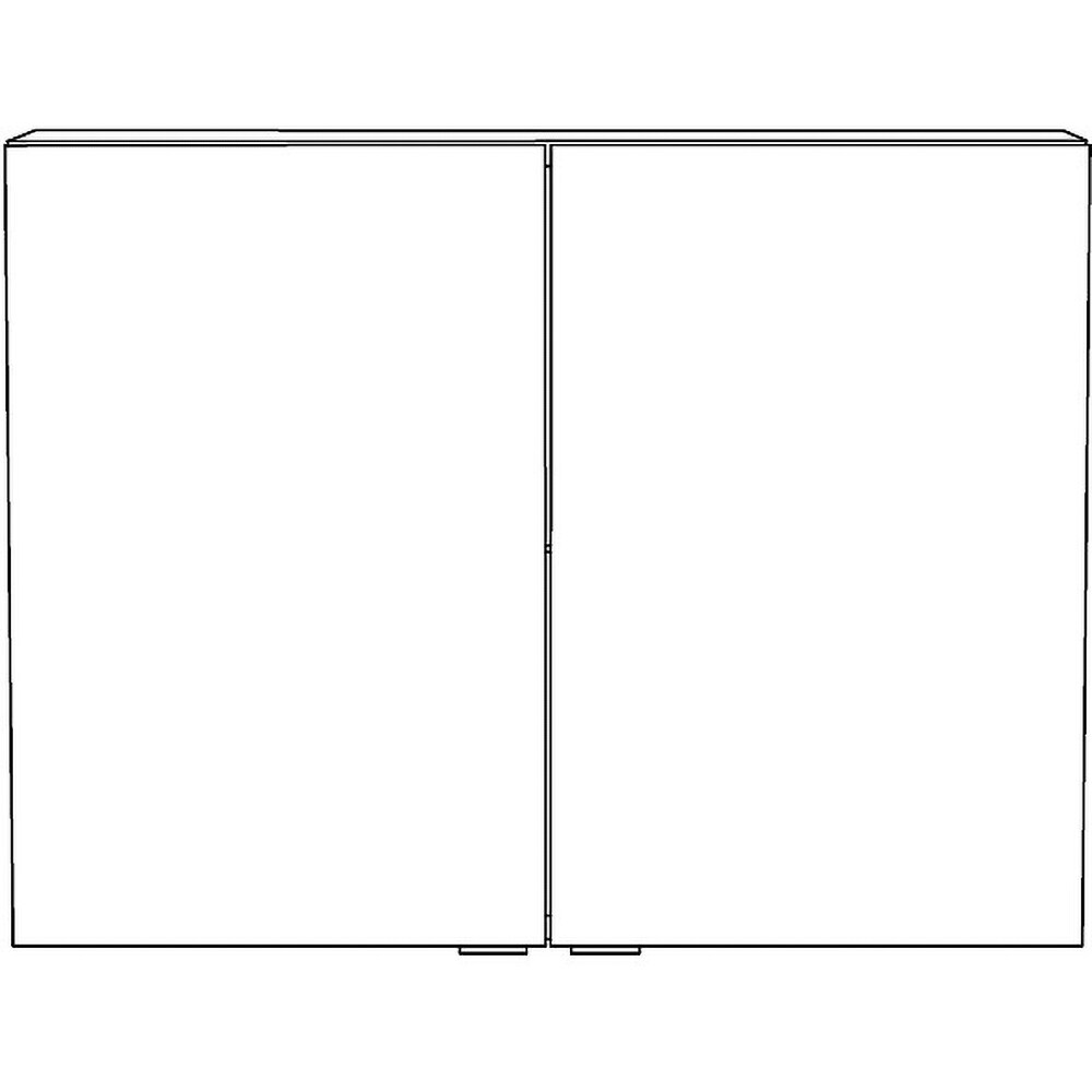 Dulap baie cu oglinda GOODHOME Imandra, 80 x 15 x 60 cm, alb