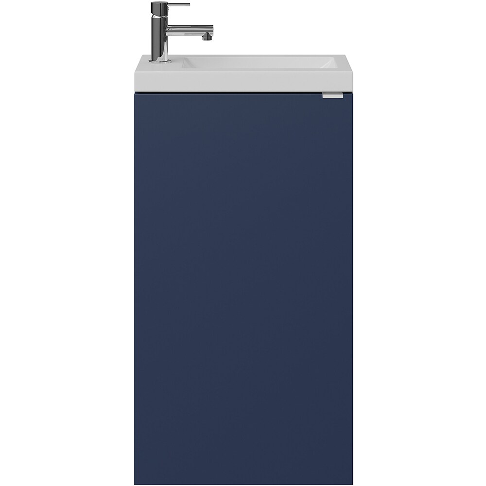 Lavoar baie GOODHOME Beni, rasina, 44.2 x 23.2 cm, alb lucios