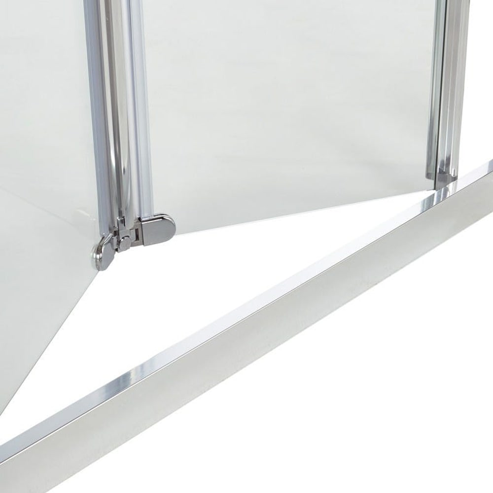 Usa dus pliabila COOKE & LEWIS, aluminiu, sticla transparenta, 90x190 cm, crom