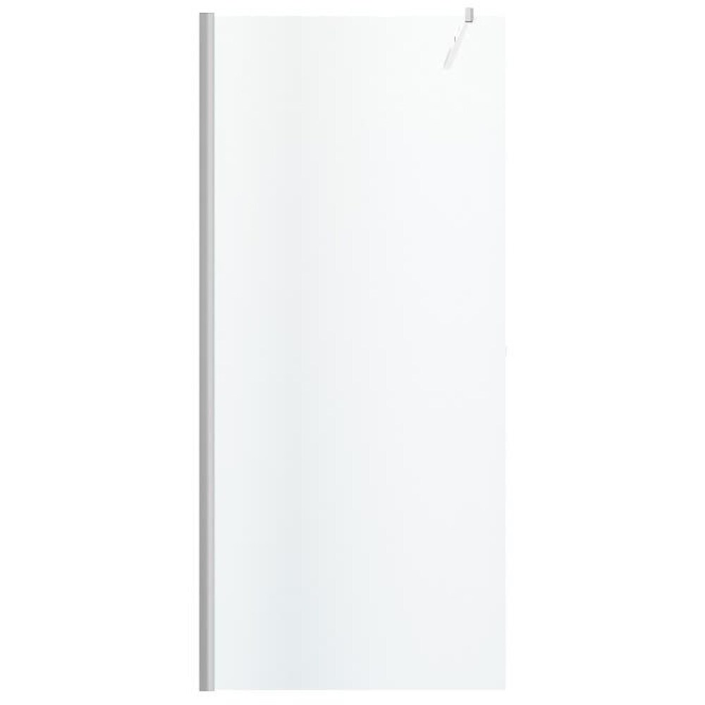 Paravan dus walk-in GOODHOME, aluminiu, sticla transparenta, 87.5x195 cm, crom