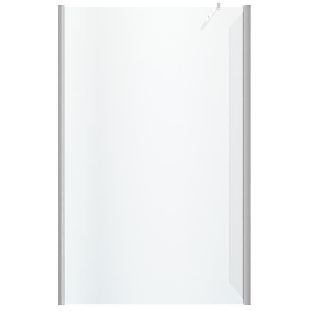 Paravan dus walk-in GOODHOME, aluminiu, sticla transparenta, 85x195 cm, crom