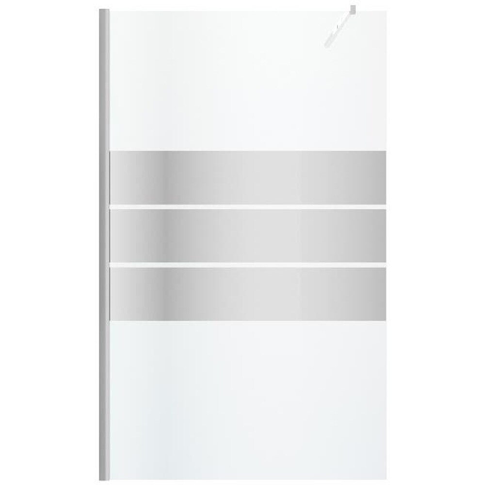 Paravan dus walk-in GOODHOME, aluminiu, sticla oglinda, 120x195 cm, crom