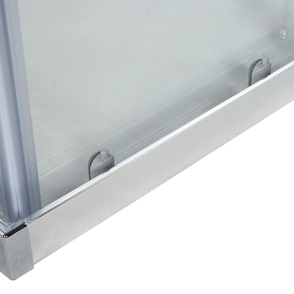 Cabina de dus COOKE & LEWIS Onega, patrata, 80 x 80 x 190 cm, sticla securizata 5mm, profil crom