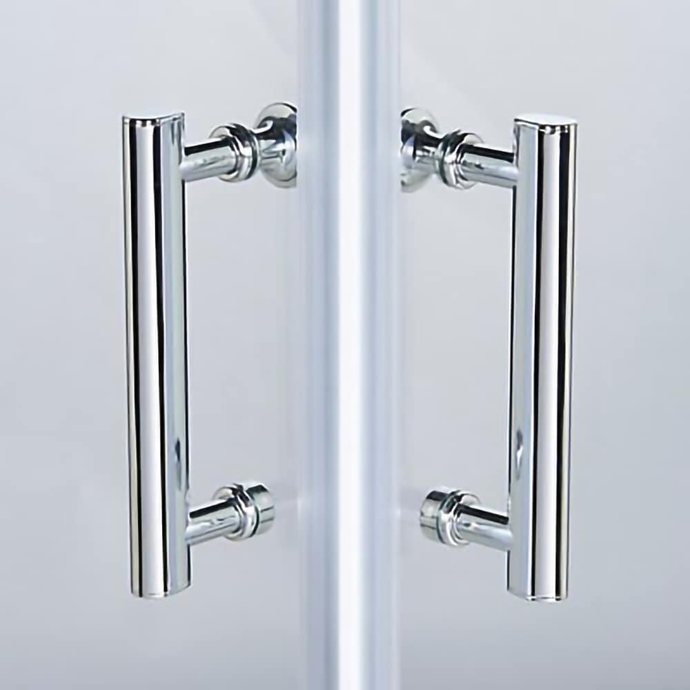 Cabina dus standard GoodHome Onega, patrata, 70 x 70 x 190 cm, sticla securizata transparenta 5mm, profil argintiu