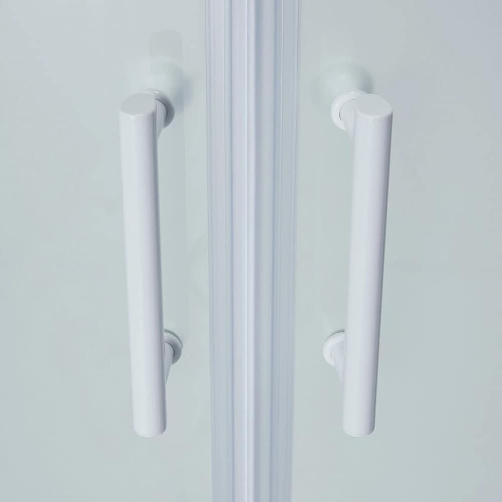 Cabina dus standard GoodHome Onega, semirotunda, 80 x 80 x 190 cm, sticla securizata 5mm, profil argintiu