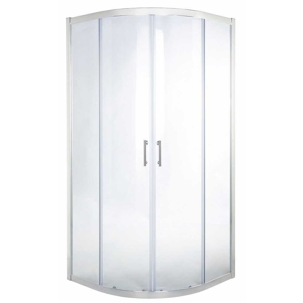 Cabina de dus COOKE & LEWIS Onega, semirotunda, 90 x 90 x 190 cm, sticla securizata 5mm, profil crom