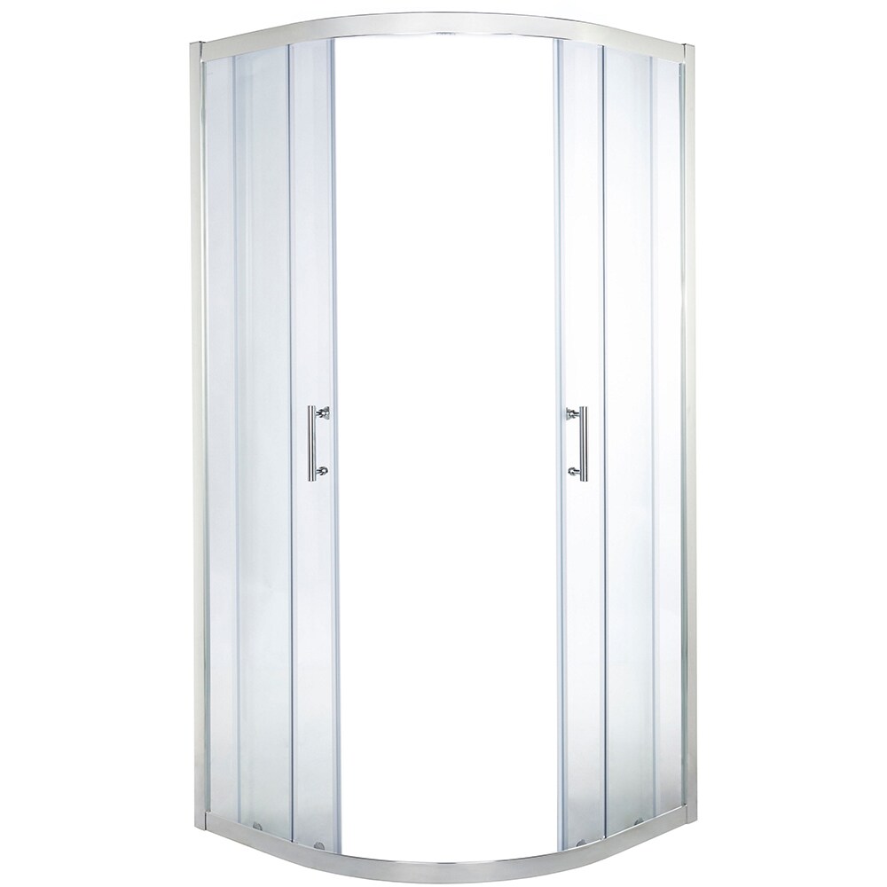 Cabina de dus COOKE & LEWIS Onega, semirotunda, 90 x 90 x 190 cm, sticla securizata 5mm, profil crom