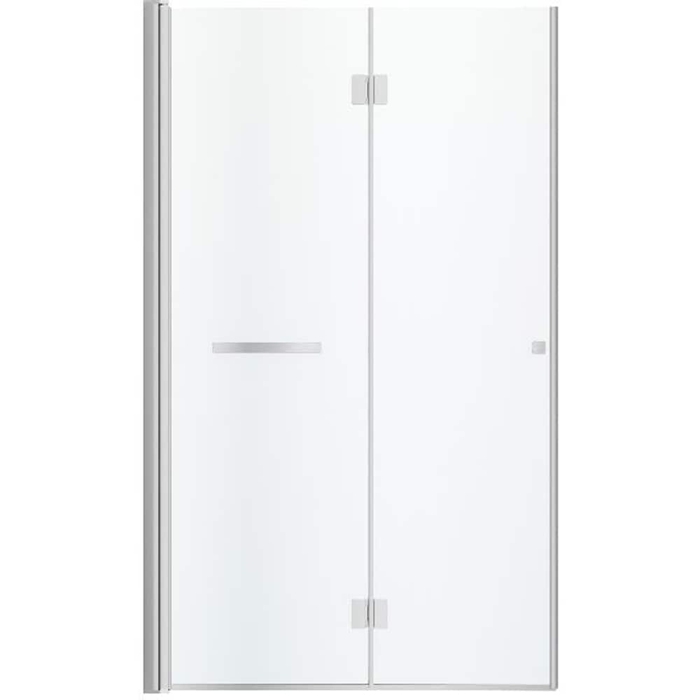 Usa dus pliabila GOODHOME, aluminiu, sticla transparenta, 120x195 cm, crom