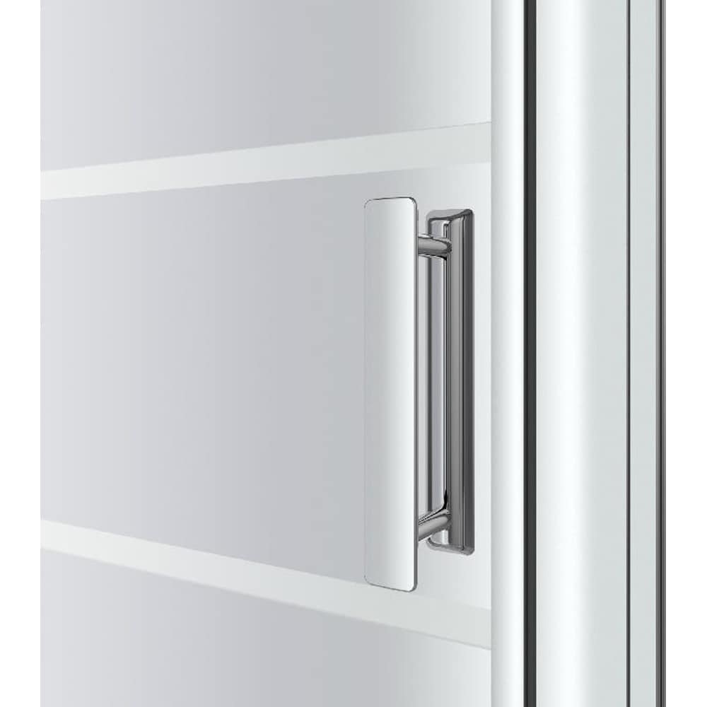 Usa dus glisanta GOODHOME, aluminiu, sticla oglinda, 120x195 cm, crom