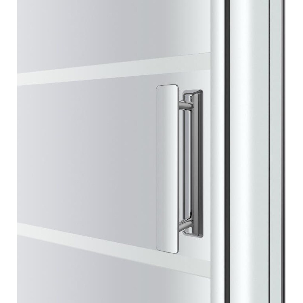 Usa dus glisanta GOODHOME, aluminiu, sticla oglinda, 100x195 cm, crom