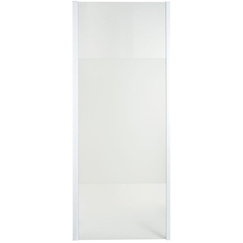 Paravan dus COOKE & LEWIS, aluminiu, sticla mata, 70x190 cm, alb