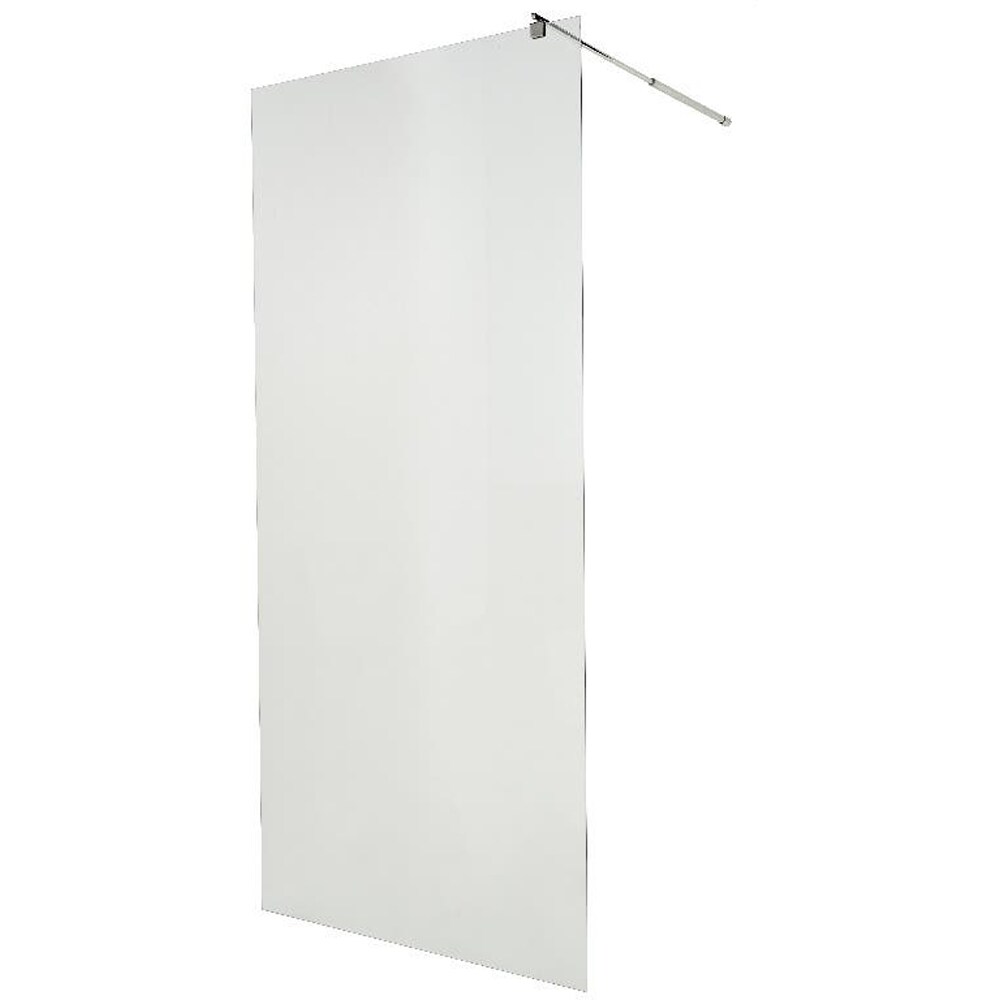 Paravan dus walk-in COOKE & LEWIS, aluminiu, sticla mata, 90x195 cm, crom