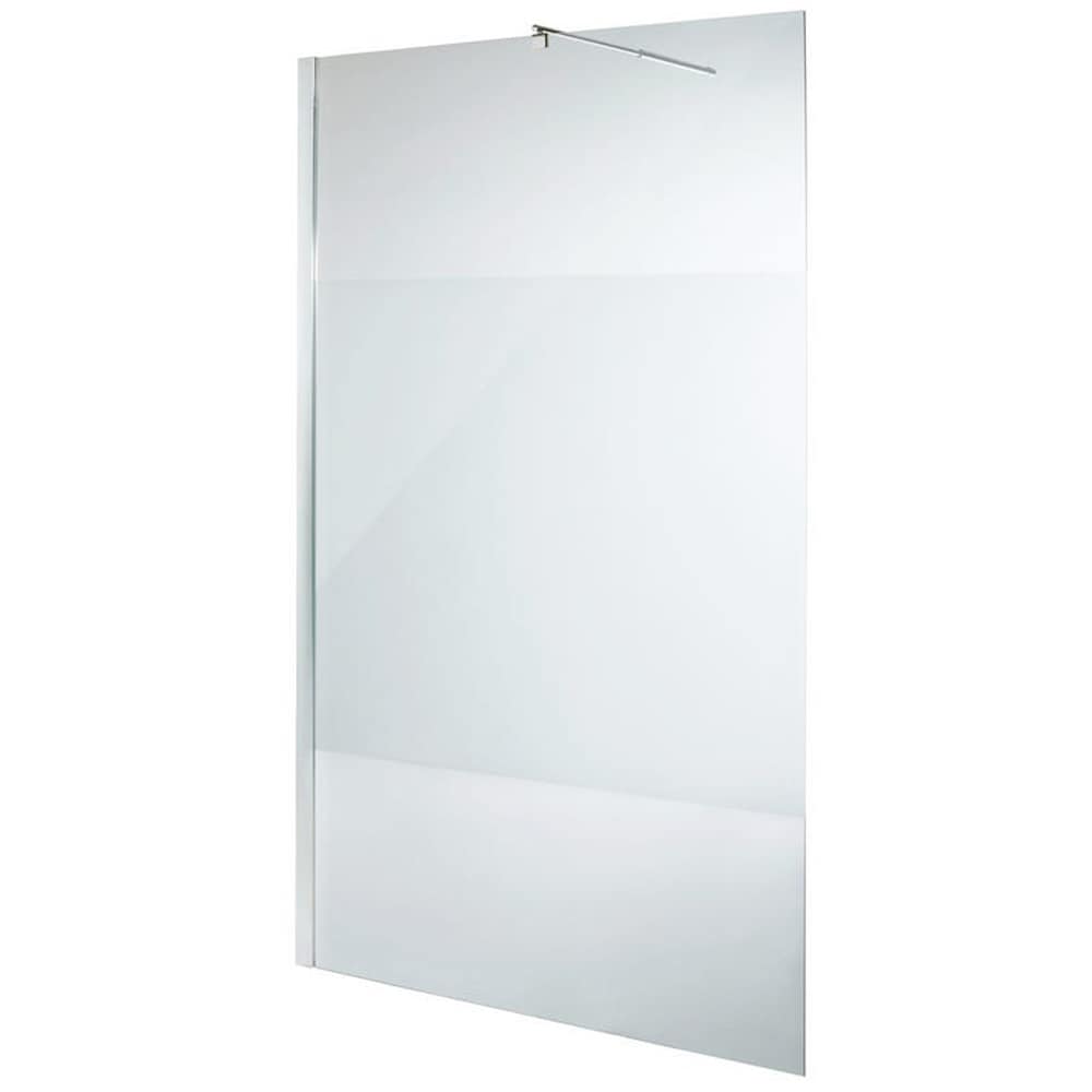 Paravan dus walk-in COOKE & LEWIS, aluminiu, sticla mata, 120x195 cm, alb